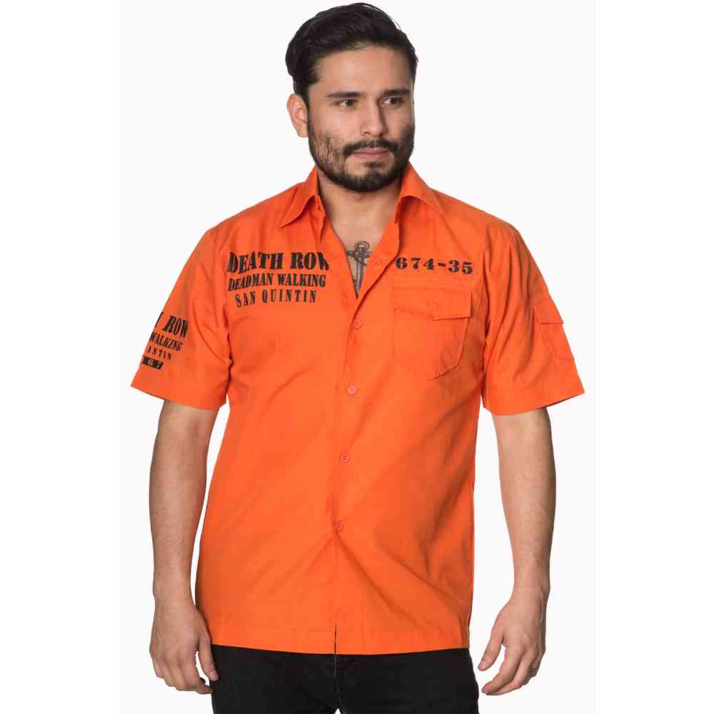 Banned - DEATHROW Bluse - Orange